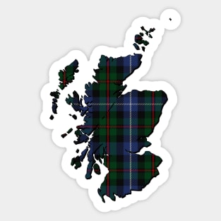 Clan Donnachaidh / Robertson Hunting Tartan Map Sticker